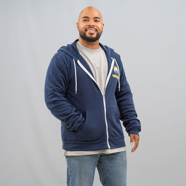 Navy ZipUp Hoodie